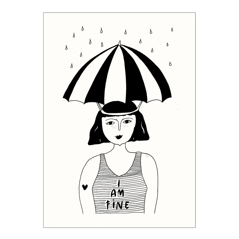 postkaart I am fine