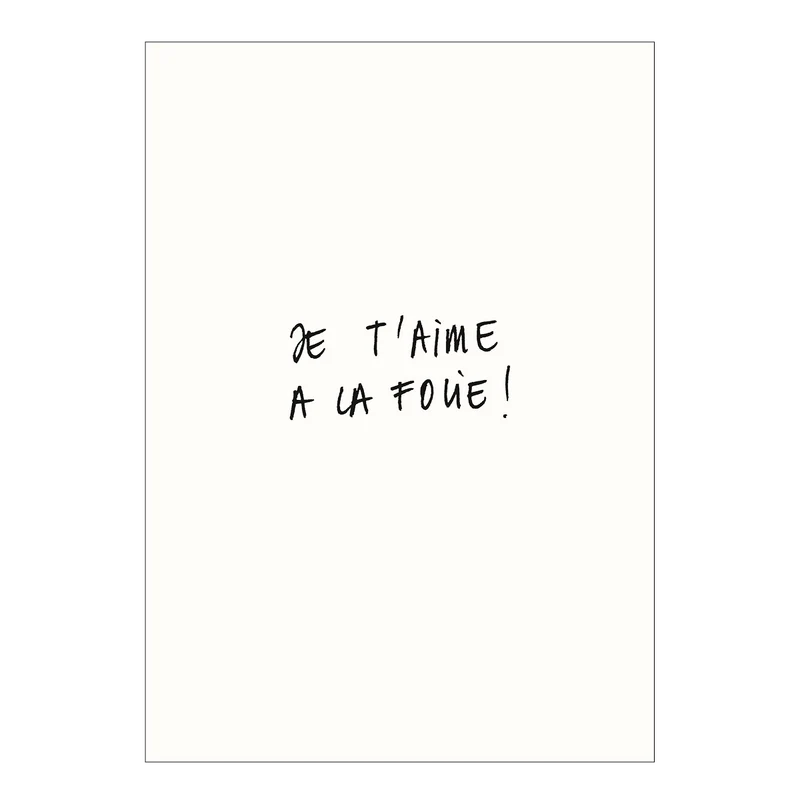 postkaart je t'aime
