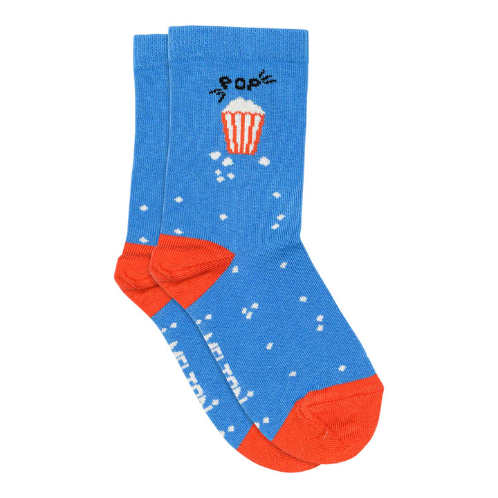 popcorn sok blauw