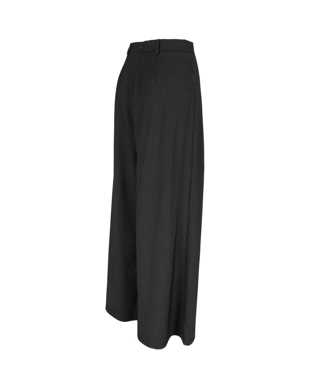 Zwarte broek met  krijtstreep