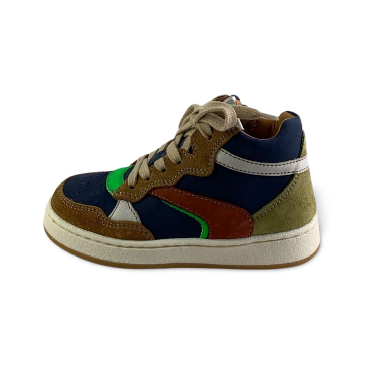 Sneaker met groene accenten