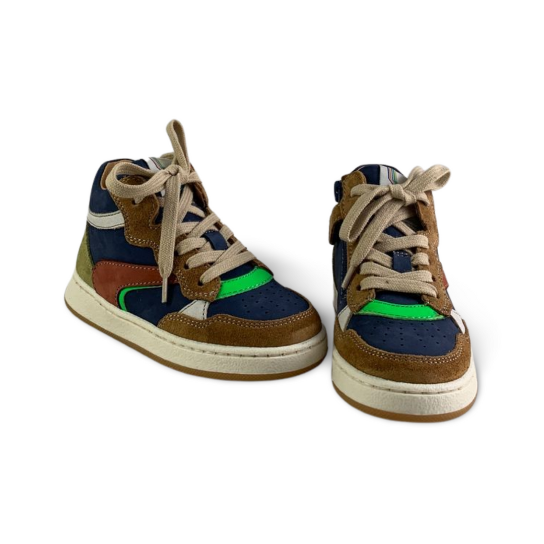 Sneaker met groene accenten