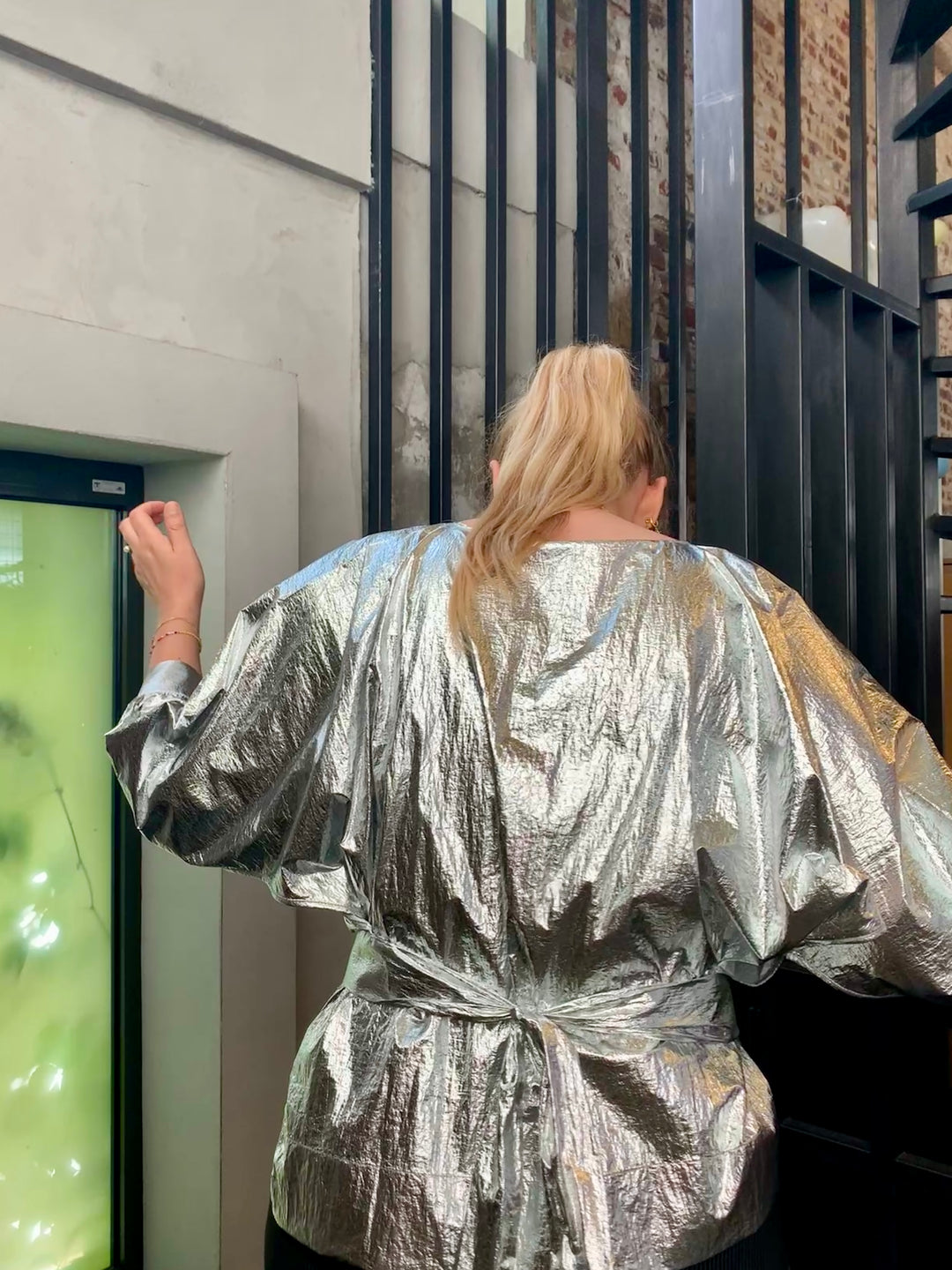 Metallic blouse
