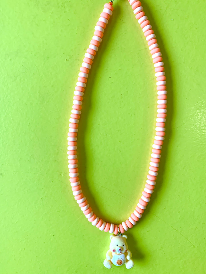 Ketting troetelbeertje geel